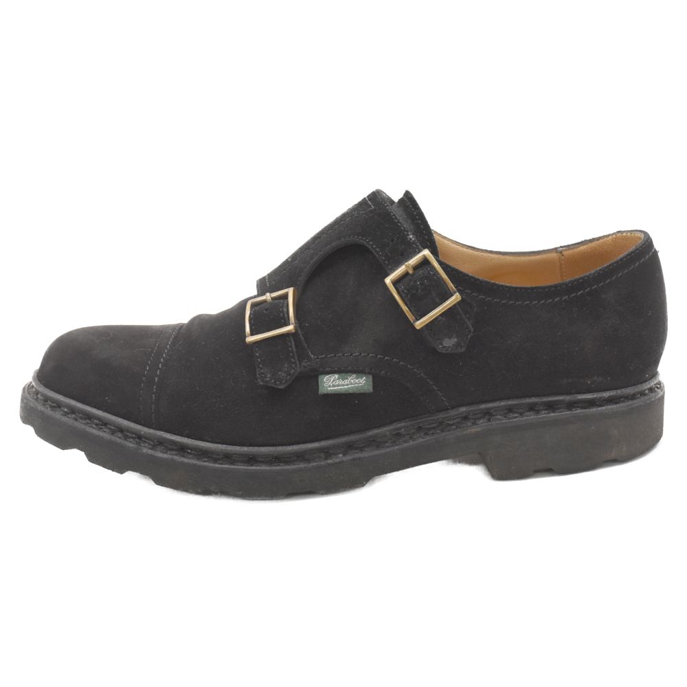 パラブーツ Paraboot ウィリアム ダブルモンク 革靴 サイズ6 ブラック Paraboot パラブーツ PARABOOT 981412 ビジネスシューズ