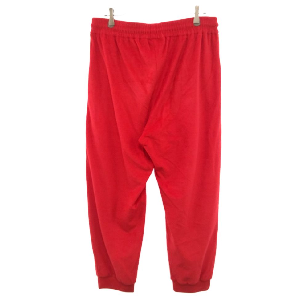 BURBERRY (バーバリー) Red rainbow logo detail tracksuit bottoms