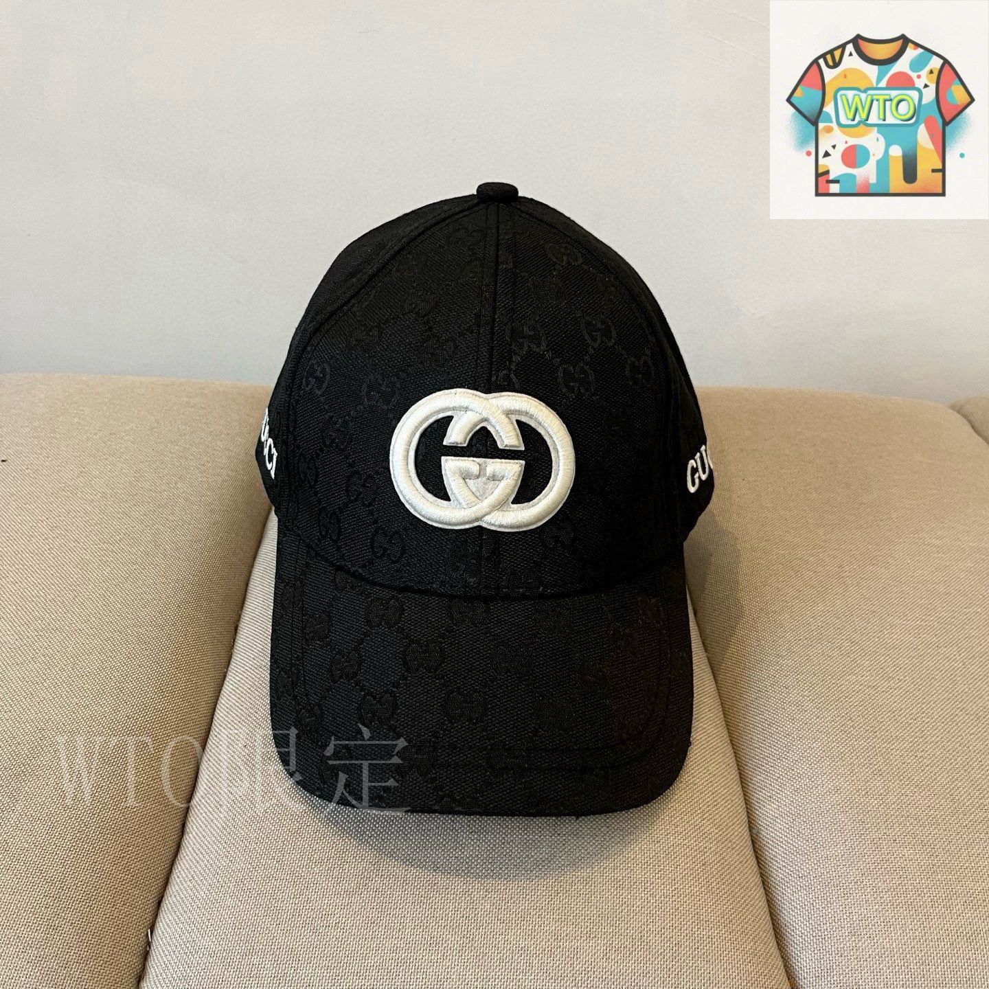 美品 GUCCI グッチ ヘアバンドベースボールキャップ 帽子 ロゴ GUCCI(グッチ) / グッチ/18SS/ロゴヘアバンド付きベースボール