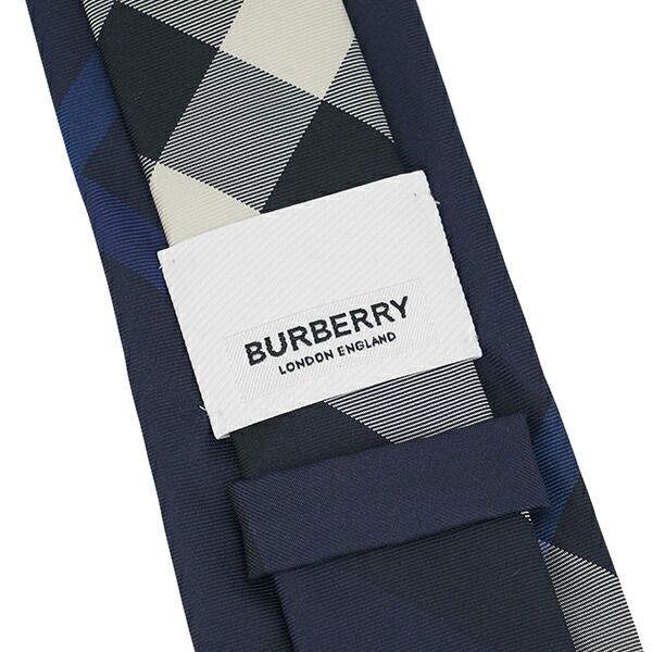 新品 バーバリー BURBERRY ネクタイ OVERSIZED CHECK SILK TIE ネイビー 新品 バーバリー BURBERRY ネクタイ CHECK SILK TIE ネイビー - メルカリ