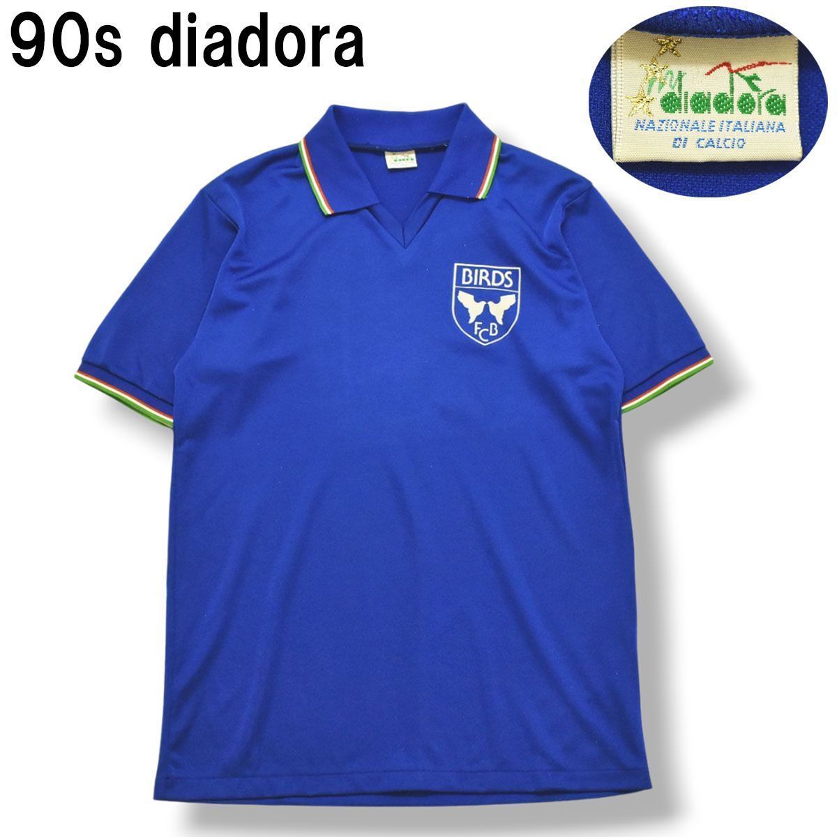 サッカーイタリア代表 90年代 ユニフォーム イタリア製 L ディアドラ サッカーイタリア代表 90年代 ユニフォーム イタリア製 L