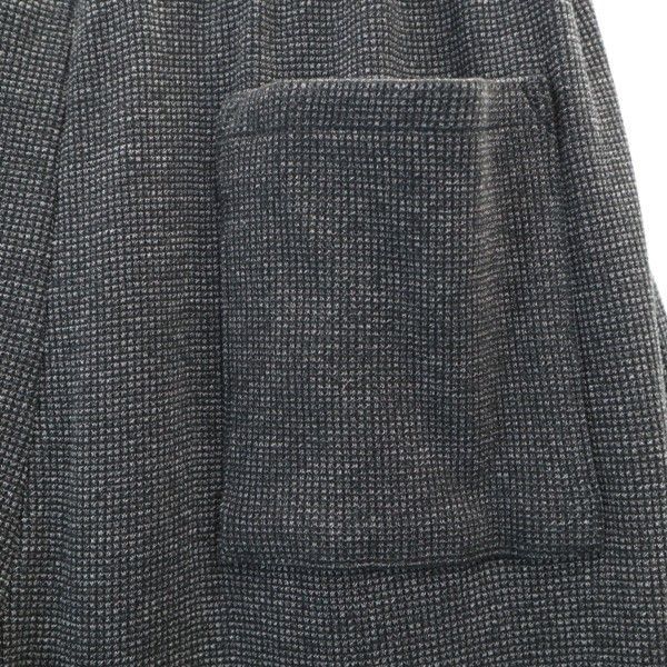 新品 泥棒日記 畝々素材の袴 パンツ M 黒×グレー dorobou nikki クロップド