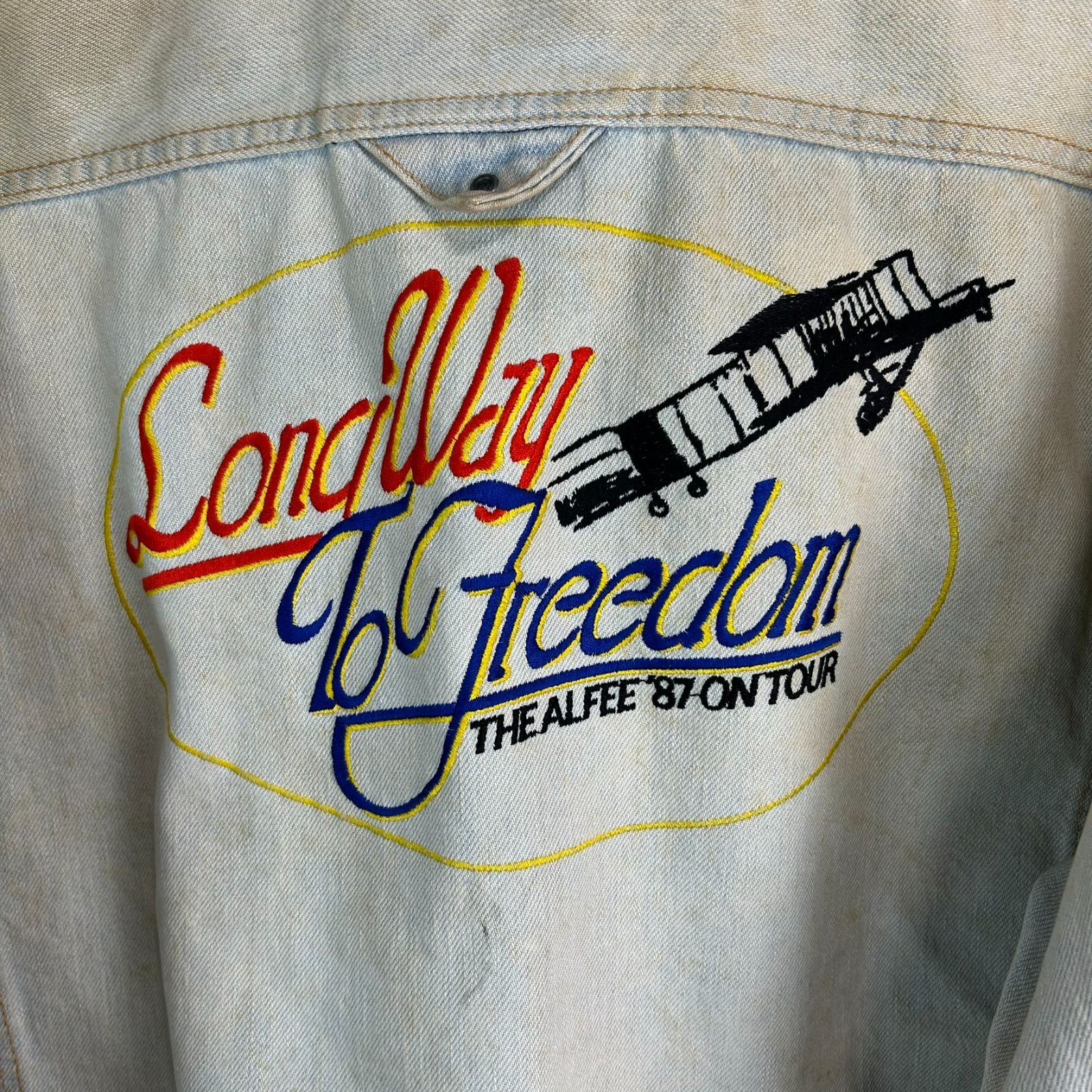 80s vintage THE ALFEE アルフィー デニムジャケット Gジャン