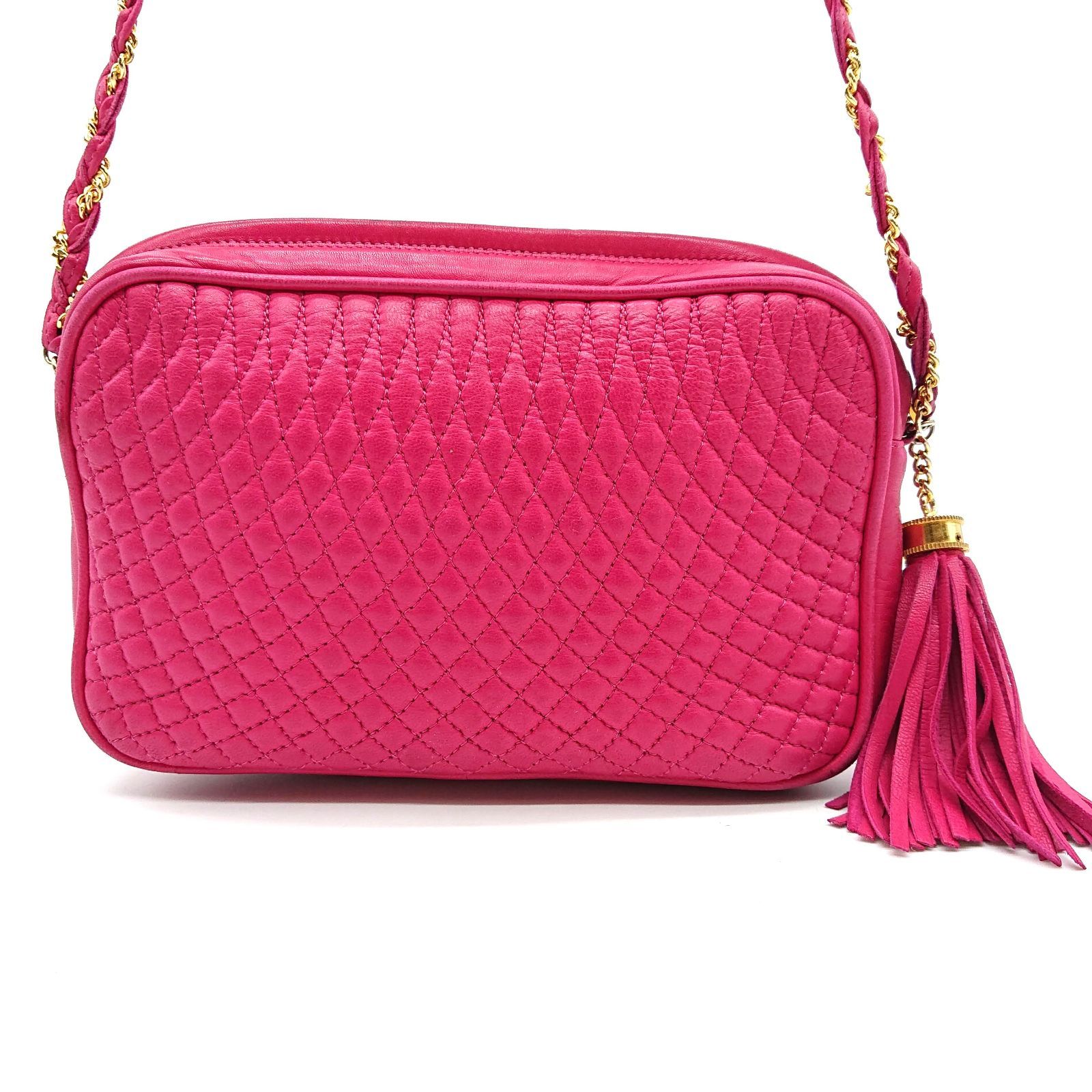 BALLY バリー チェーンショルダーバッグ ピンク