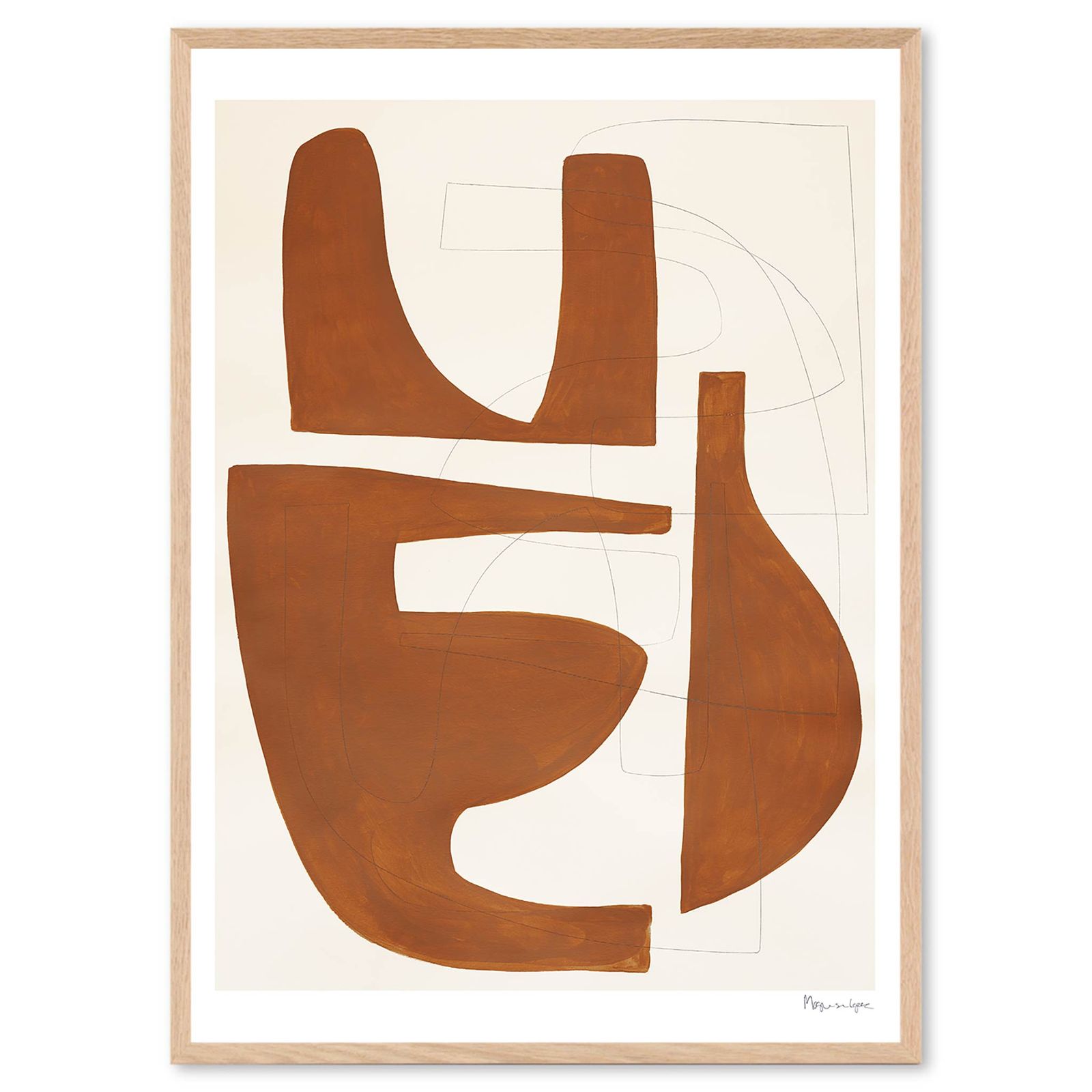 The Poster Club アートポスター 50×70cm Sienna/124x10493-50x70