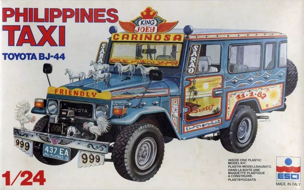プラモデル 1|24 PHILIPPINES TAXI TOYOTA BJ-44 3028