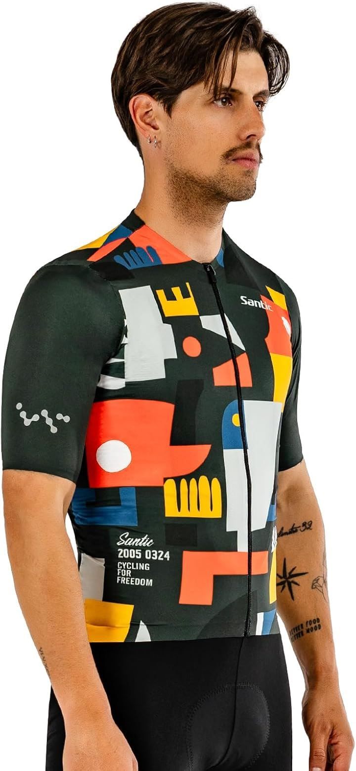 メンズ サイクルジャージ半袖 XXL サイクリンジャージ 自転車 サイクルジャージ 上下セット 半袖ウエア サイクリング用