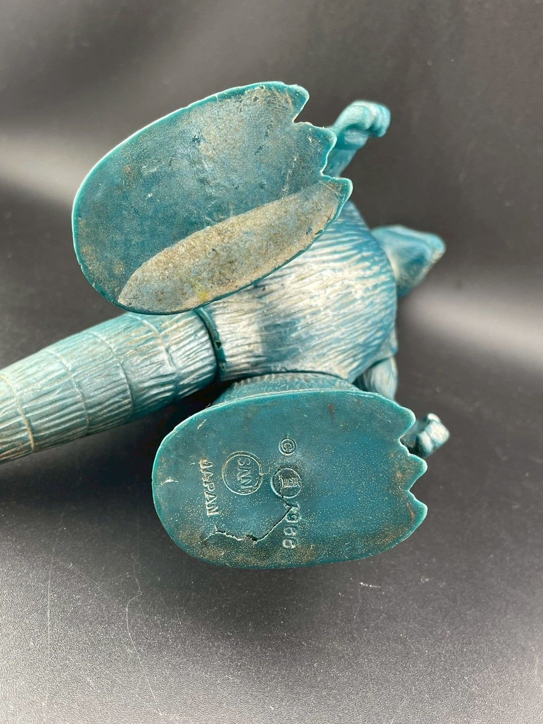 当時物　両足刻印　マルサン　ゴジラ 1966 中古品】 マルサン ゴジラ ソフビ 両足刻印 1966年 東宝 怪獣 当時物