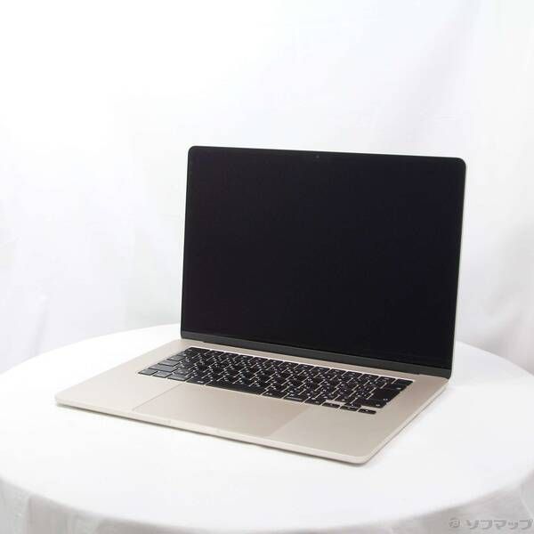 【数量限定，得価】 〔中古品〕 MacBook Air 15.3-inch Mid-2023 MQKU3J／A Apple M2 8コアCPU_10コアGPU 16GB SSD256GB スターライト 〔15.3 Sequoia〕【344】 MacBook本体