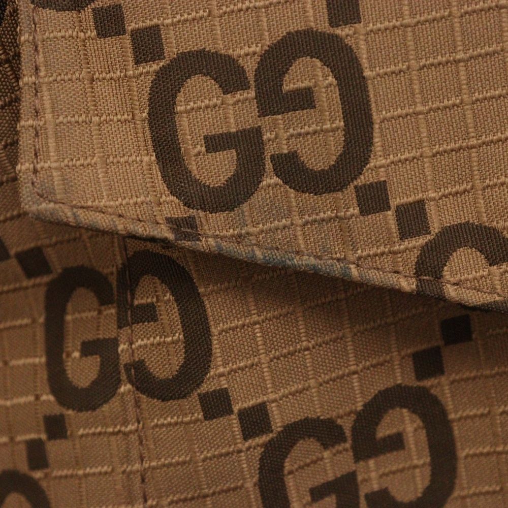 GUCCI (グッチ) GG総柄 ストレートパンツ 722331 ブラウン