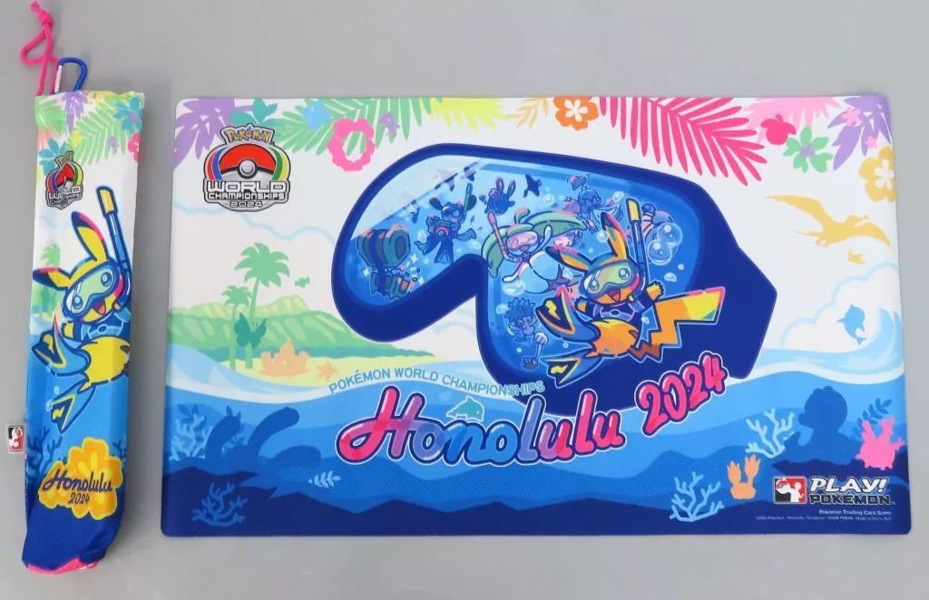[Used] Supply Pokémon Card Game English Version Playmat & Bag Key Visual World Championship 2024 Honolulu: WCS -World Championship 2024 Honolulu-