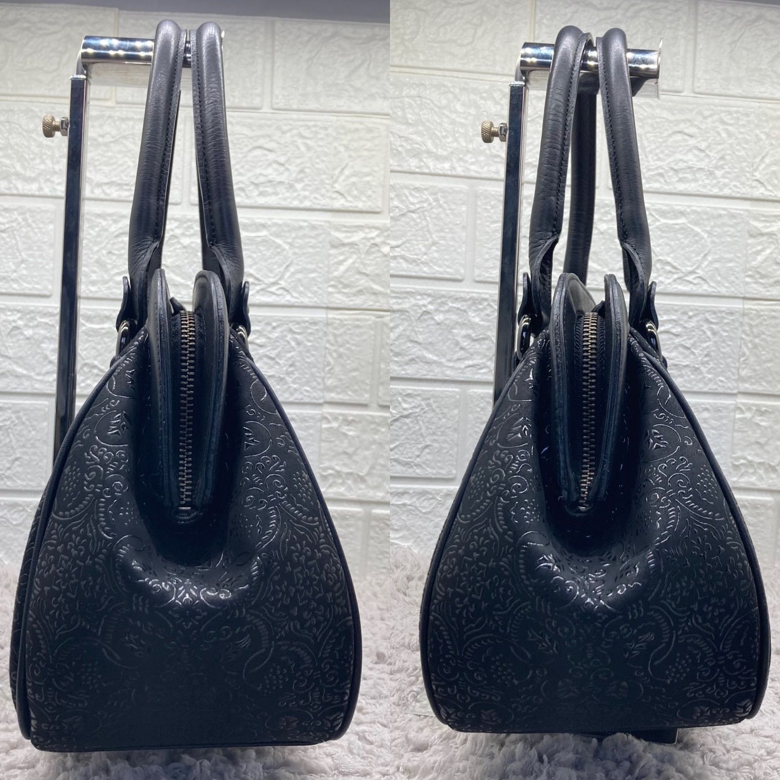 極美品❣️ 印傳屋 INDEN-YA インデンヤ 鹿革 漆塗り 総柄