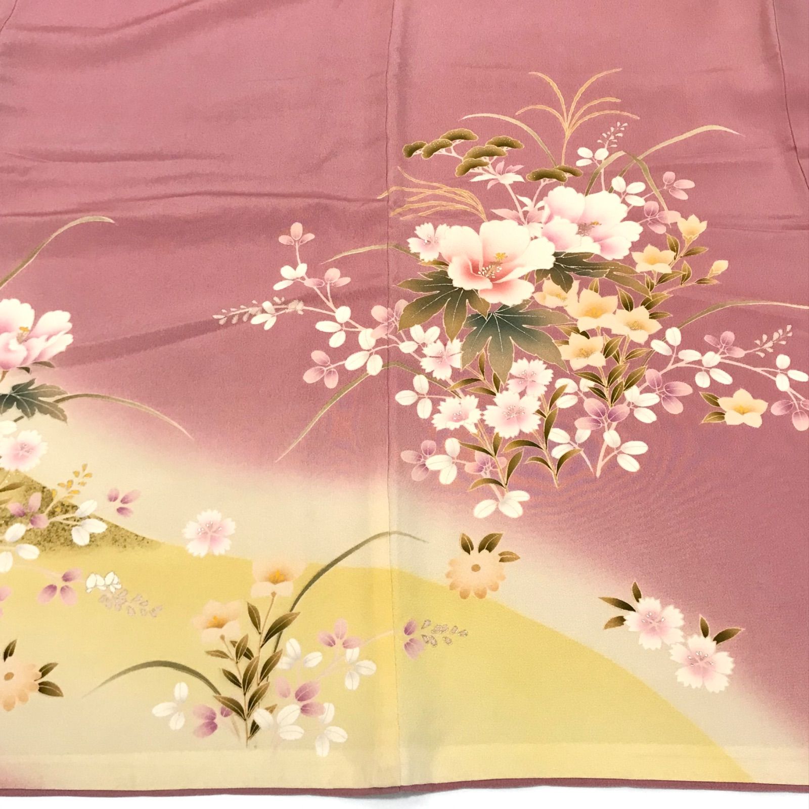 留袖]「JUNKO SHIMADA」島田順子 色留袖 美品 正絹 比翼仕立て