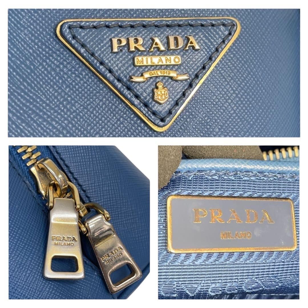【極美品】プラダ プロムナード サフィアーノレザー ハンドバッグ 4771 Prada プロムナード サフィアーノレザー ミニバッグ | ブラウン