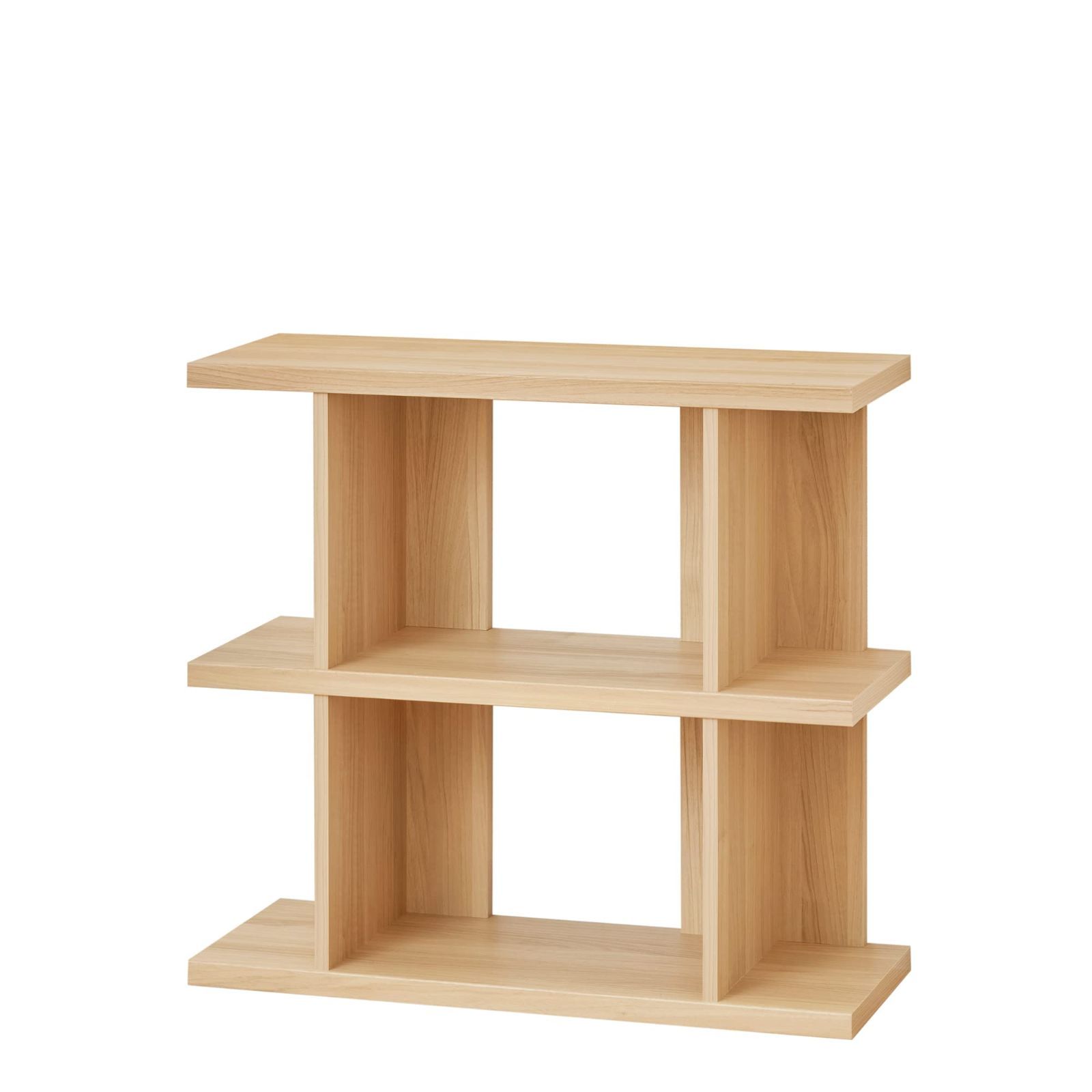 中央の棚は20kgの耐荷重 ナチュラルブラウン 棚板厚み3cm 幅82.0 本棚 高さ76.0 飾り棚 奥行29.1cm シェルフ SO1-7580NA 並べて拡張できるおしゃれなオープンラック セルオリア 白井産業