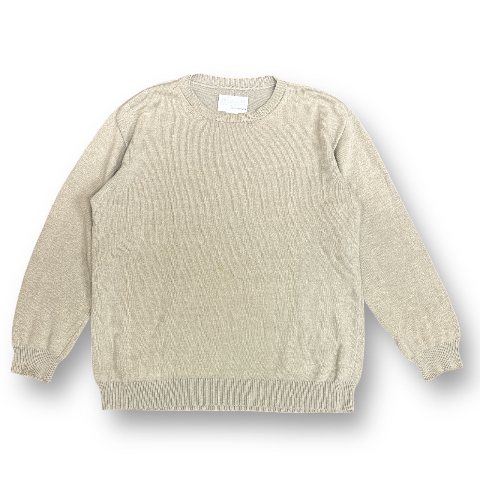 定価25300円 nanamica 7G Crew Neck Sweater クルーネック ニット セーター ナナミカ グレー M SUJS112 76570A7