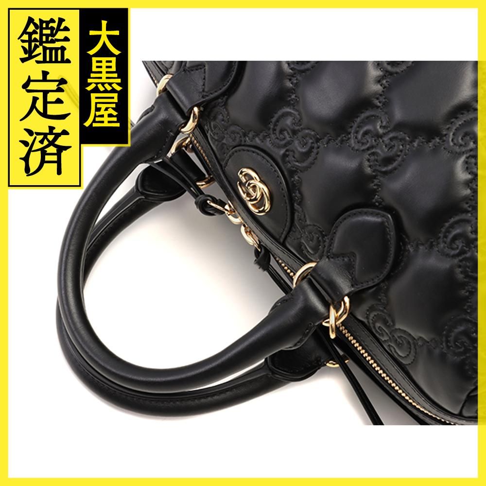 GUCCI グッチ GGマトラッセ ミディアムバッグ ブラック 702242 【472 ...