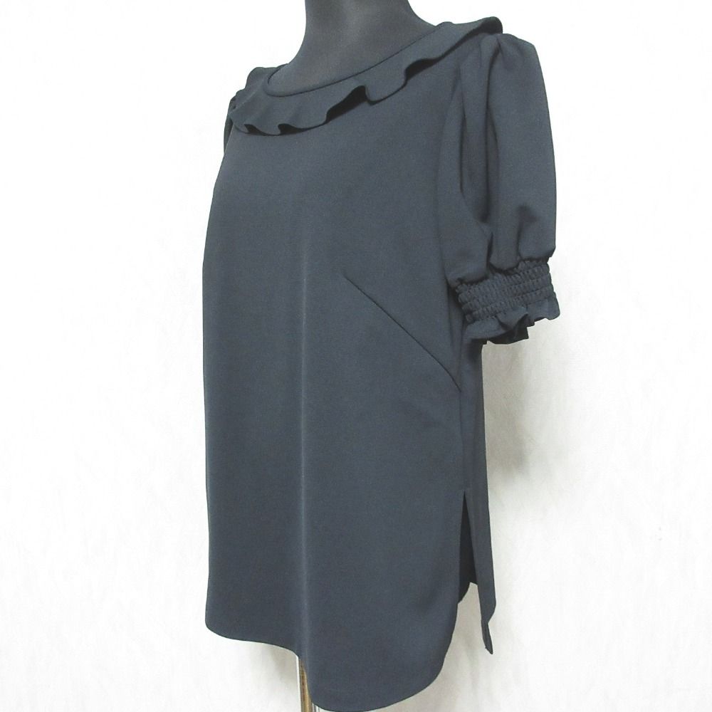 美品 Rene ルネ フリルカラー パフスリーブ 半袖 プルオーバー