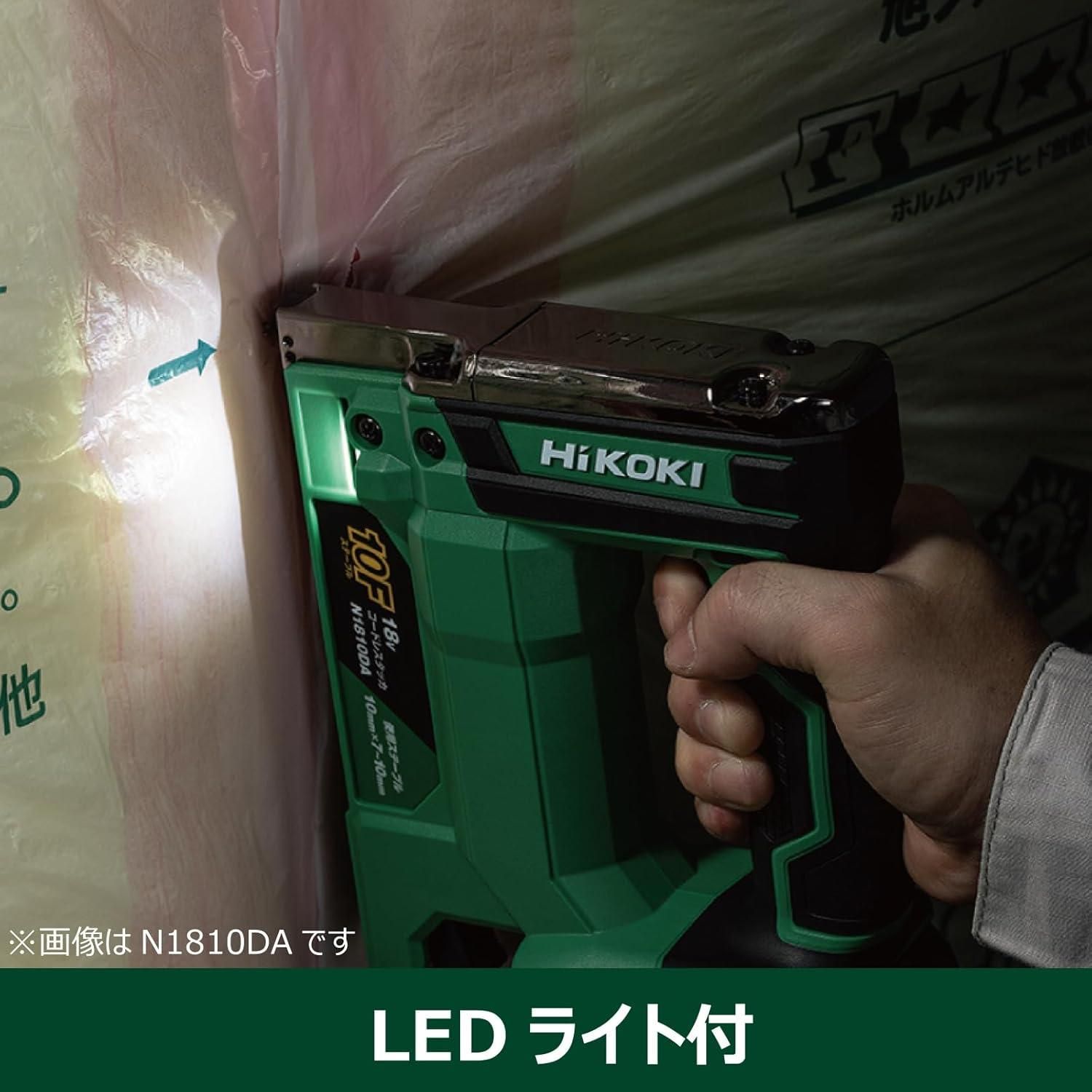 HiKOKI ハイコーキ 18V 充電式 タッカ N1812DA ステープル幅12mm 蓄電池 充電器 ケース別売 N1812DA NN ステープル HRDEVELOPMENT_JP