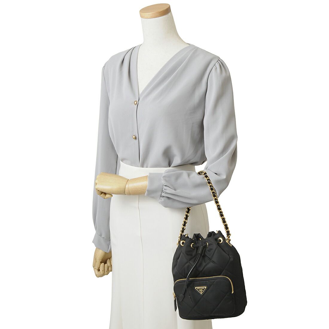 プラダ レディース ショルダーバッグ 1BH038 2AOS F0002 TOO PRADA プラダ バケットバッグ 1BH038 2AOS レディース 2WAY