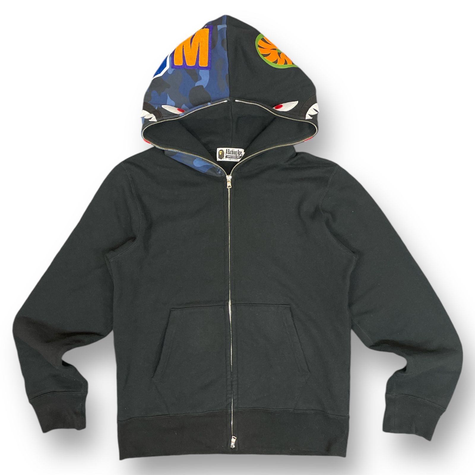 A BATHING APE SHARK HOODIE シャーク フーディー スウェット ダブル 