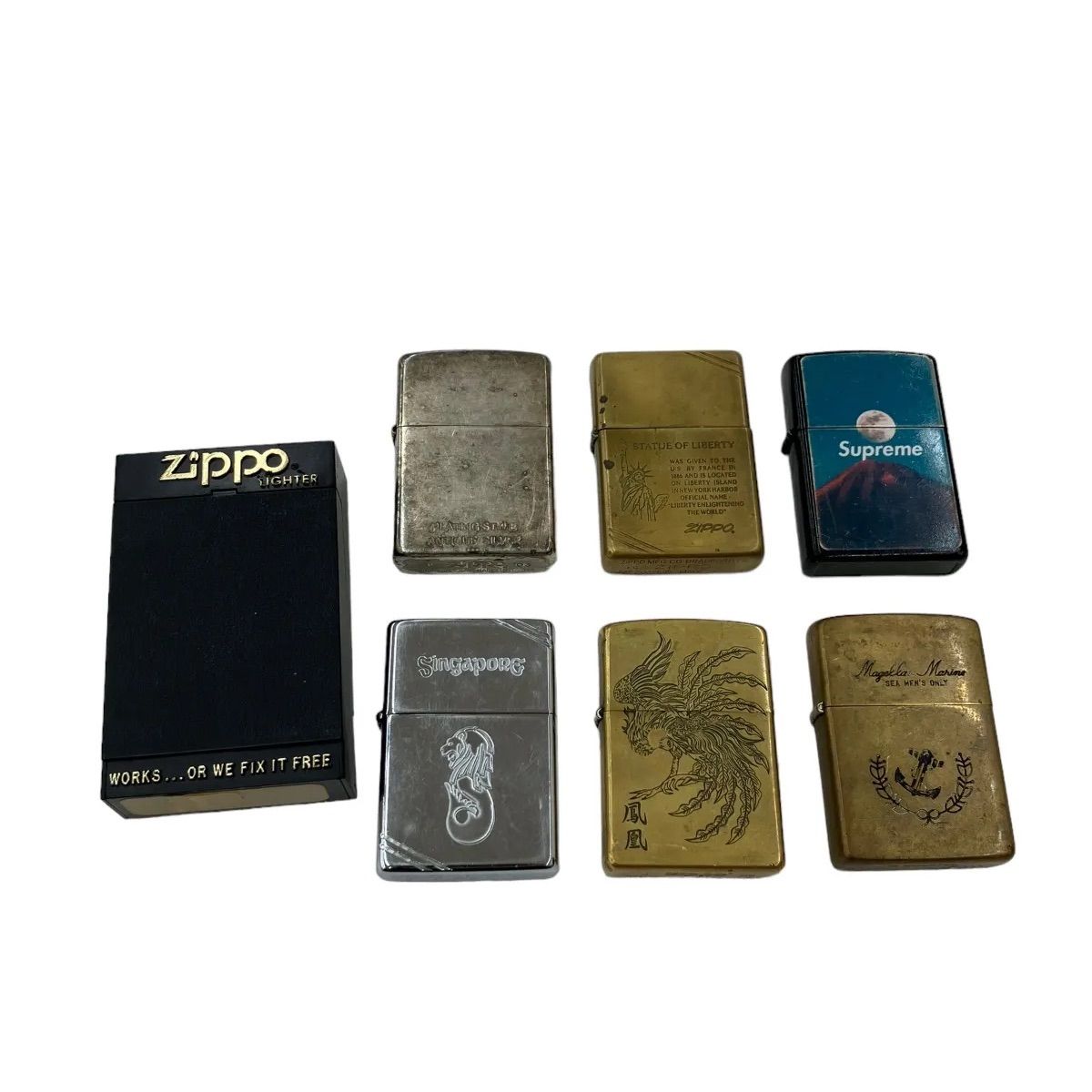 ZIPPO ジッポー 6個まとめ売り ☆動作品☆ - メルカリ