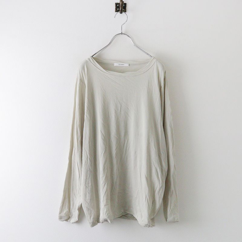 2021SS エーピーストゥディオ AP STUDIO CINOH チノ ハイツイストロングスリーブTシャツ/グレー カットソー トップス【2400013771092】 2021SS エーピーストゥディオ AP STUDIO CINOH チノ ハイ