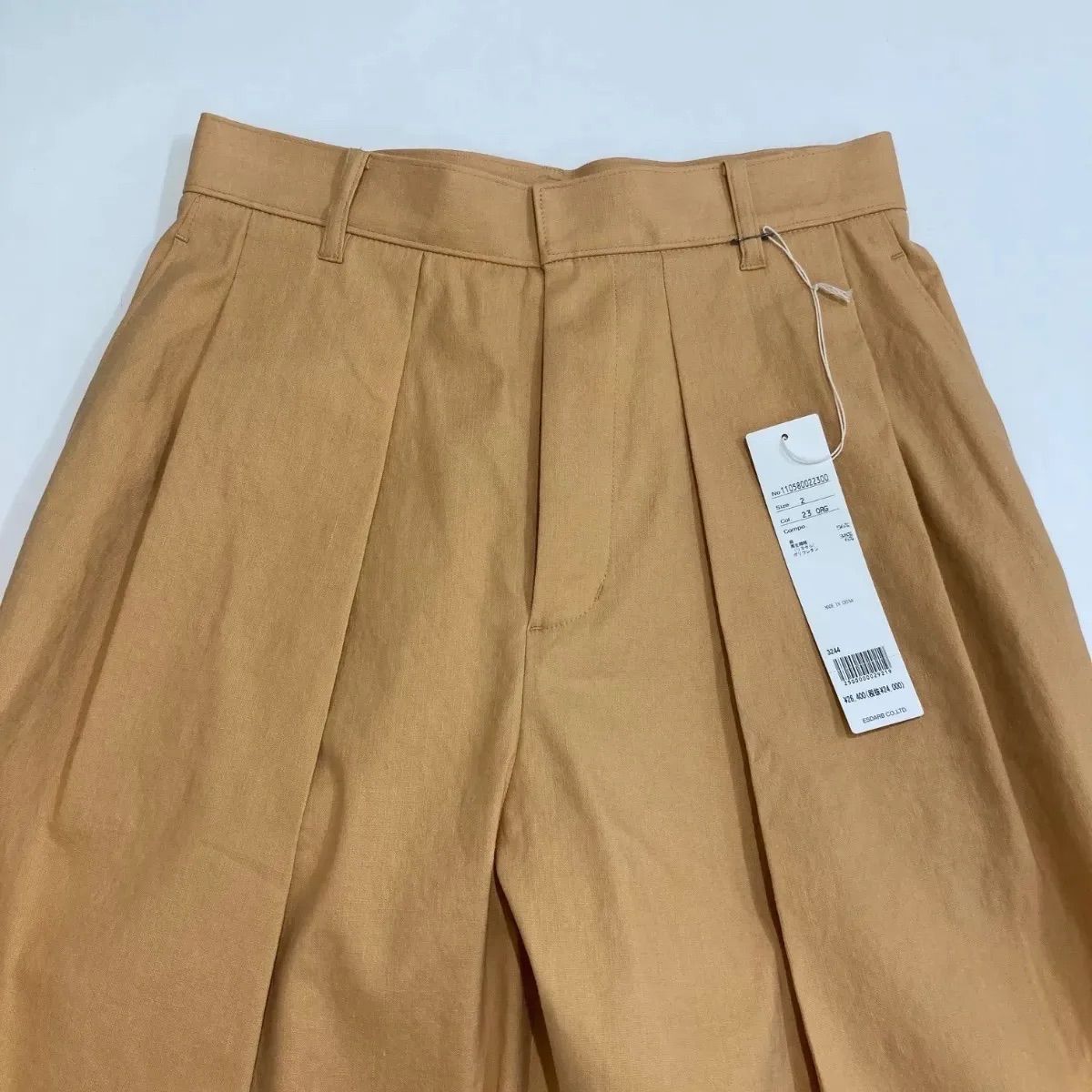 【試着のみ】stunning lure ストレッチリネンタックパンツ サイズ0 タグ付き 未使用 STUNNING LURE スタニングルマー ストレッチ