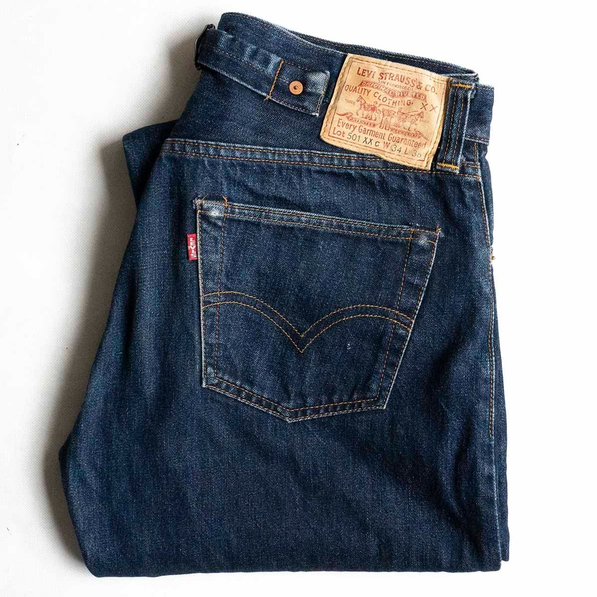 濃紺|バレンシア製 LEVI S 501XXC ビッグE デニムパンツ 34×36 555 アメリカ製 リーバイス wl 25050366