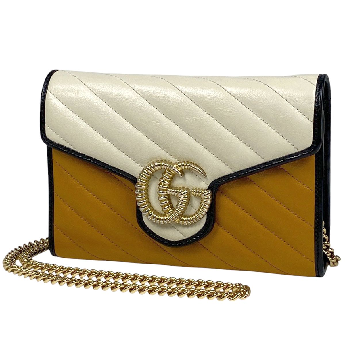 グッチ GUCCI GGマーモント チェーン ショルダーバッグ ダブルG グッチ GUCCI GGマーモント チェーン ショルダーバッグ ダブルG