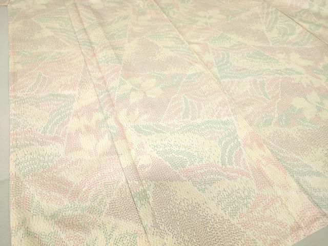 平和屋着物○上質な紬 洋花間道 正絹 逸品 DAAV1261tw