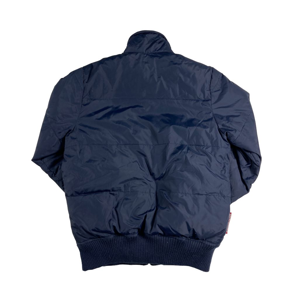訳あり】Abercrombie & Fitch ダウンジャケット ネイビー Sサイズ 送料 