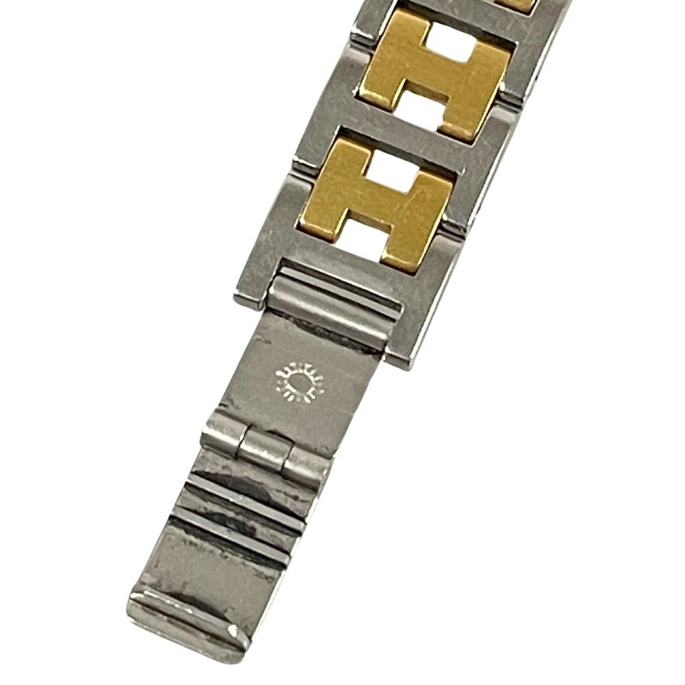 HERMES エルメス クリッパー レディース クォーツ 2針 コンビ 白