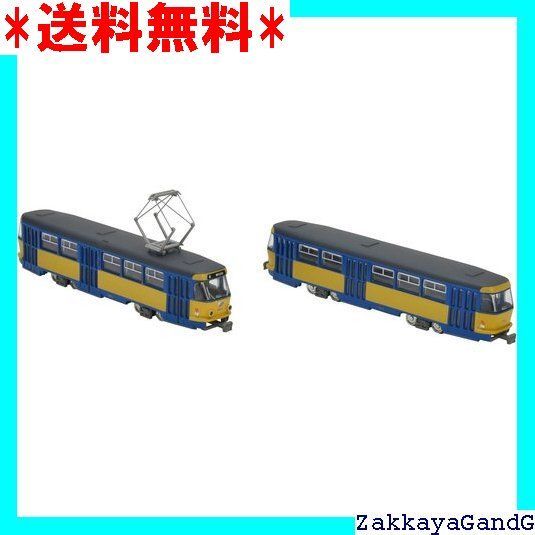 鉄道模型　Nゲージ ライプツィヒトラム タトラT4+B4タイプ2両セットF 「鉄道コレクション」 [327721] 鉄コレ ライプツィヒトラムタトラT4+B4タイプ2両セットF