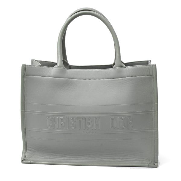 クリスチャンディオール バッグ レディース ブックトート ミディアム ハンドバッグ グレー Christian Dior
