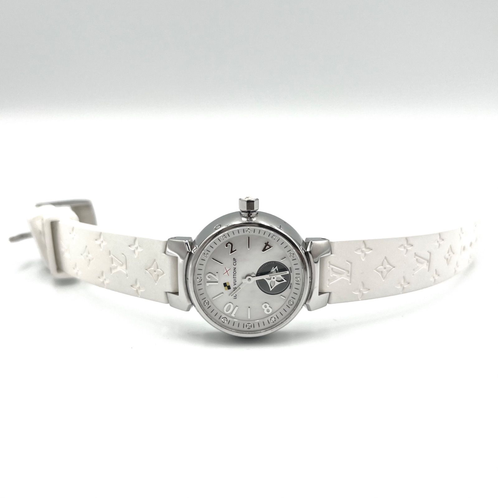 ルイヴィトン タンブール ラブリーカップ 12P ダイヤ シェル文字盤