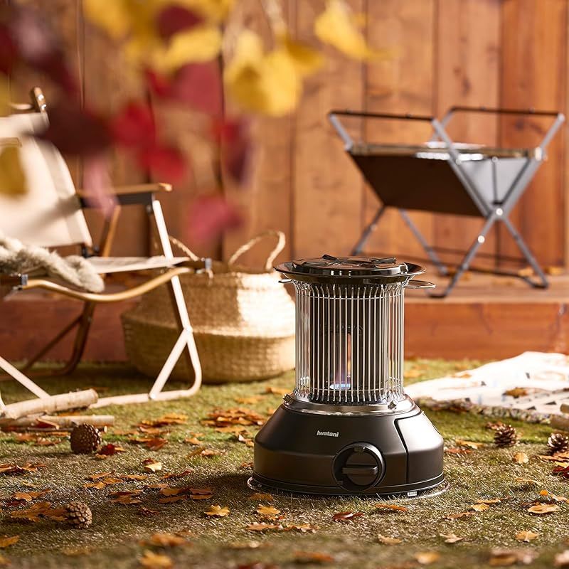  Iwatani イワタニ カセット ガス ストーブ マル暖 やかん 置ける アウトドア 屋内外 両用 おしゃれ 丸形 CB-STV-MRD 0 キッチン 住宅設備