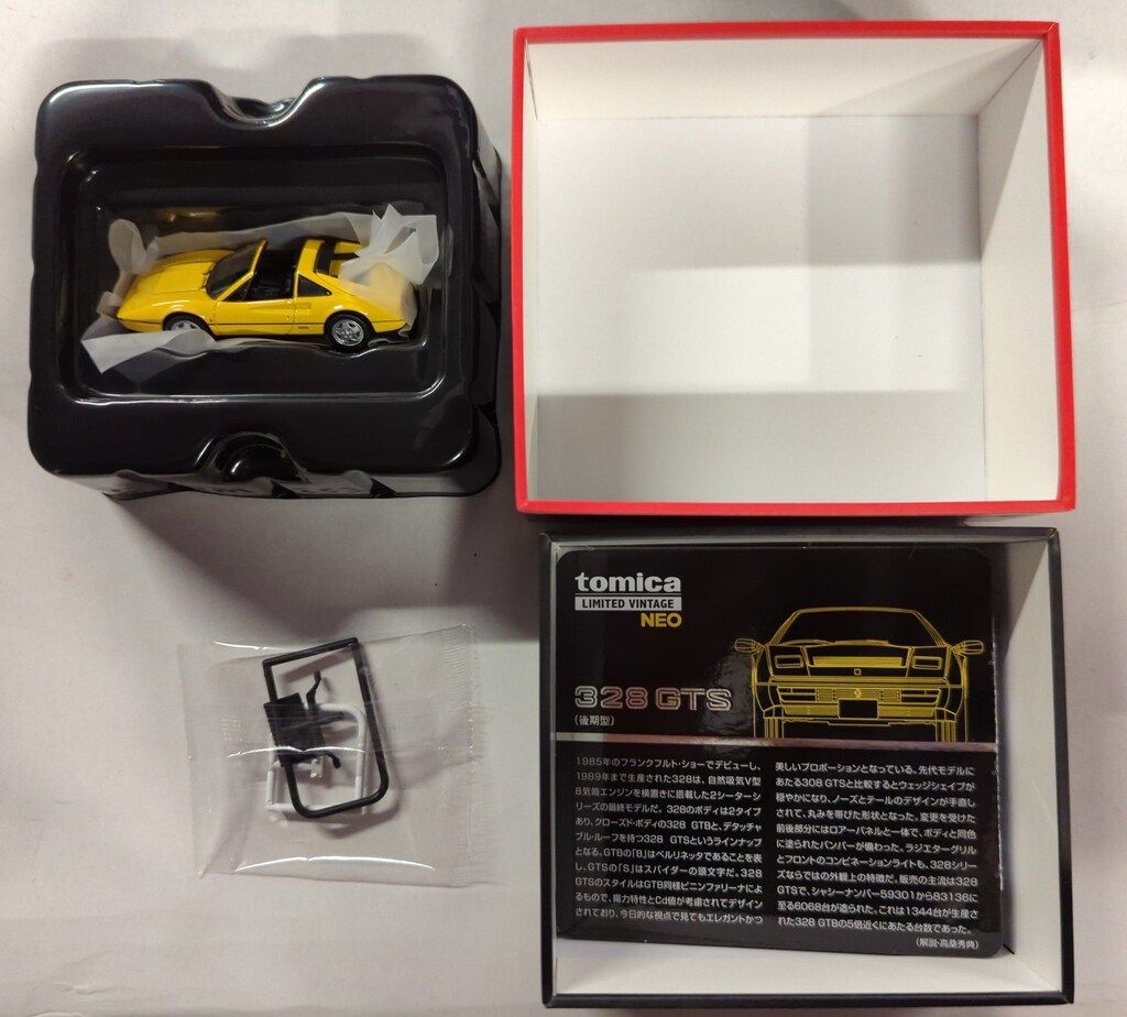 TOMICA LIMITED VINTAGE NEO 328 GTS フェラーリ Tomica Limited Vintage NEO LV-N Ferrari 328 GTS (red