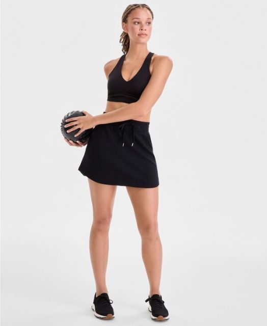 送料無料 イデオロギー レディース スカート ボトムス Women s Butter Soft Skirt Black