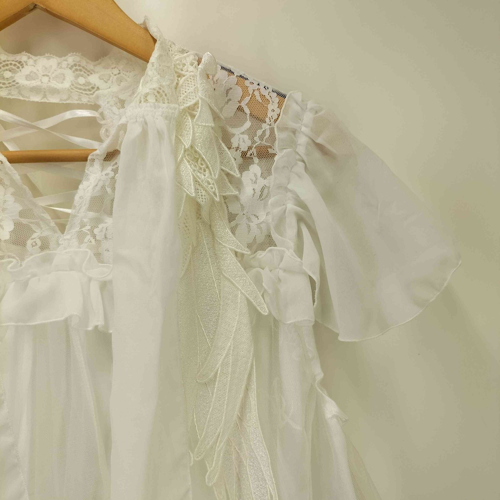 ユーズドフルギ USED古着 MR corset MAJOH レースアップ シースルー 花 
