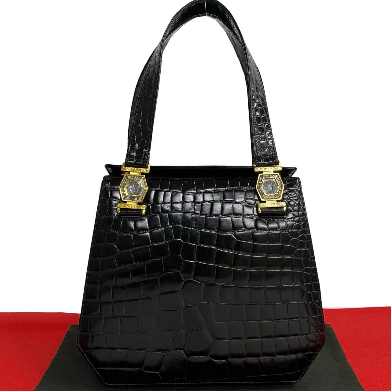 ほぼ未使用 希少品 VERSACE ヴェルサーチ メデューサ モチーフ 金具 