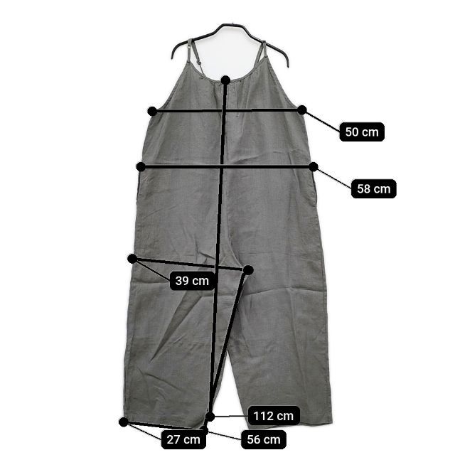 fog linen work 新品 サロペット リトアニアリネン