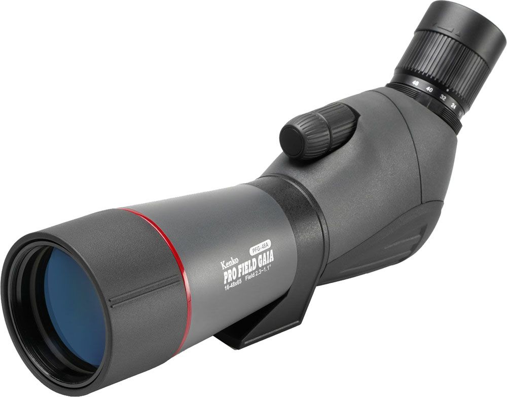 プロフィールドガイヤPFG-48A傾斜型 フィールドスコープ 野鳥観察 三脚取り付け 防滴 ケース付 キャンプ ハイキング ウォッチング レジャー 147279 -