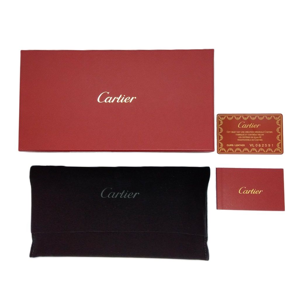 カルティエ Cartier ハッピーバースデー 長財布 パテントレザー