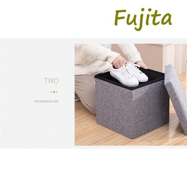 ペンチオットマン綿麻布製椅子クッションフタ付きチェアツールボックス