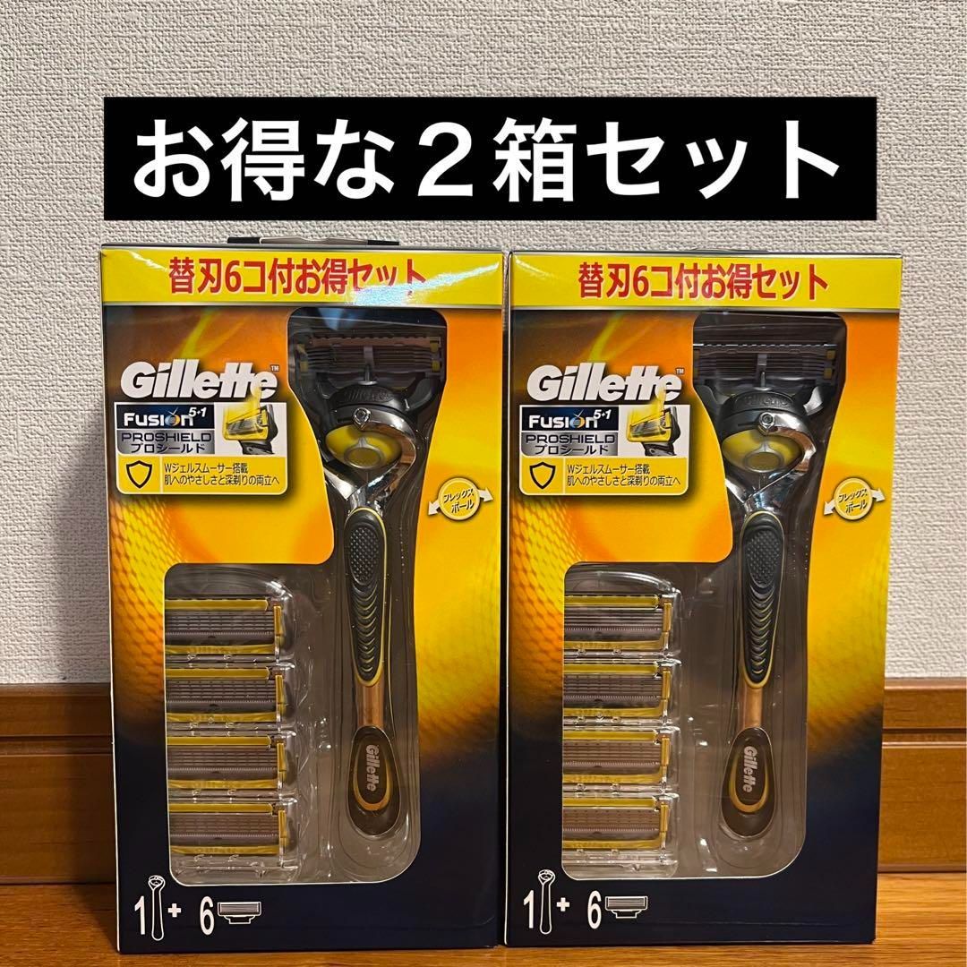 Gillette ジレット プロシールド 替刃6個付お得セット - 通販