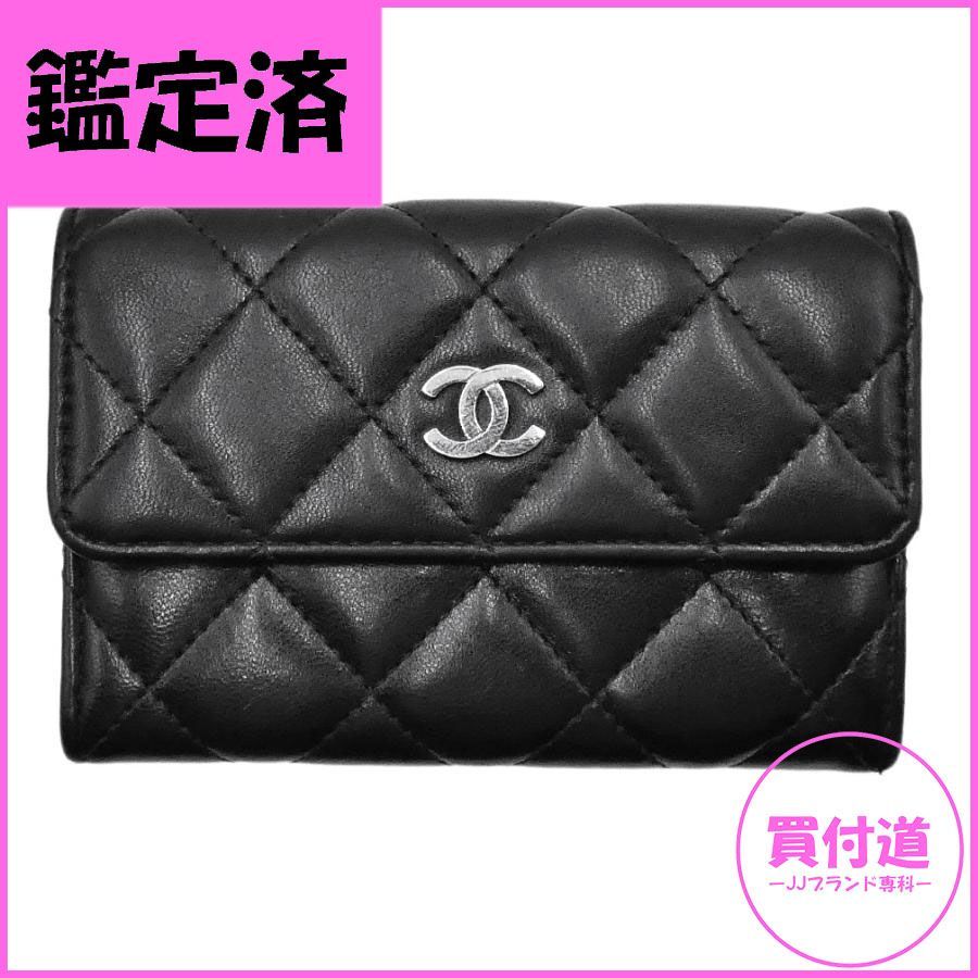 シャネル カードケース CHANEL ラムスキン マトラッセ CC ココマーク 名刺入れ 黒 ブラック レディース シルバー金具 OJ10033 -  メルカリ