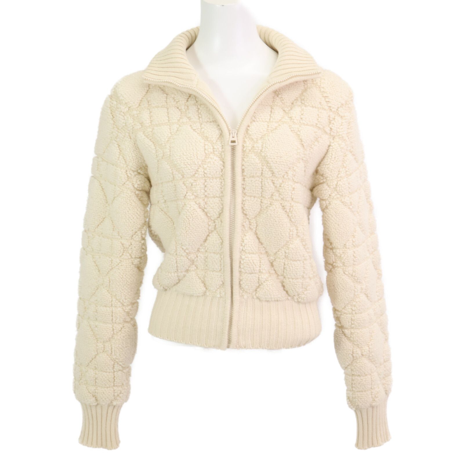 DIOR ディオール 254V20AM340 マクロカナージュ ショート ボアブルゾン 34