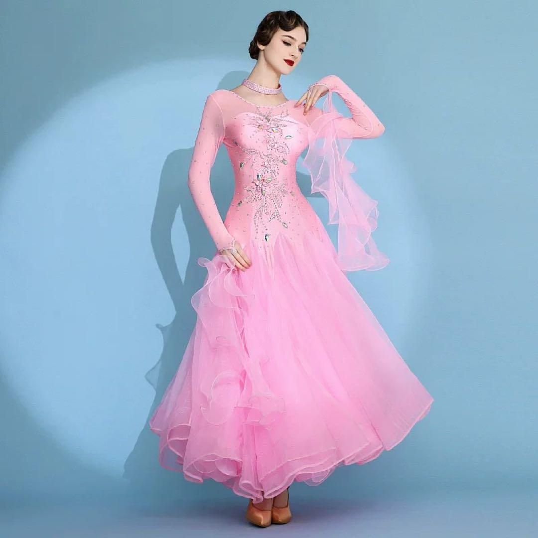 ストーン付スタンダードドレス✨発表会やダンスパーティーに！個性的な