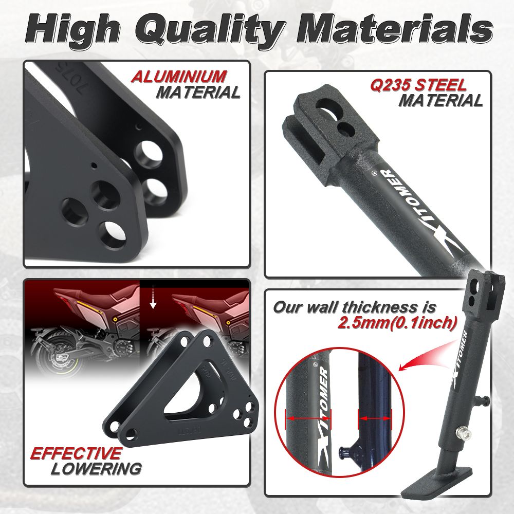 二輪調整式キックスタンド サイドスタン